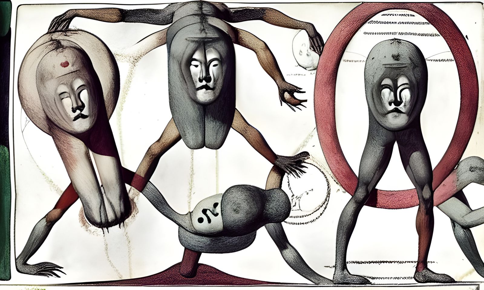 Mythical Headless Blemmyes Creature in Forest