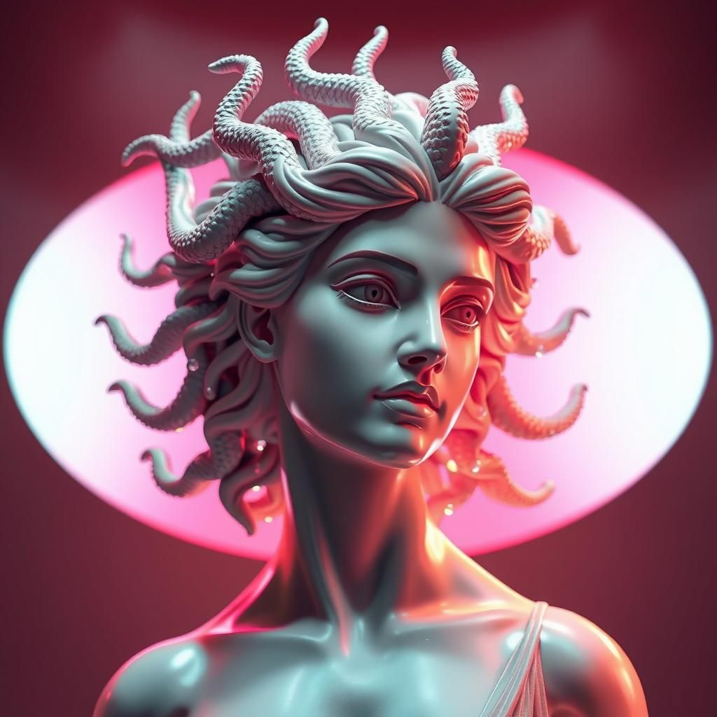 Glamorous Medusa statue