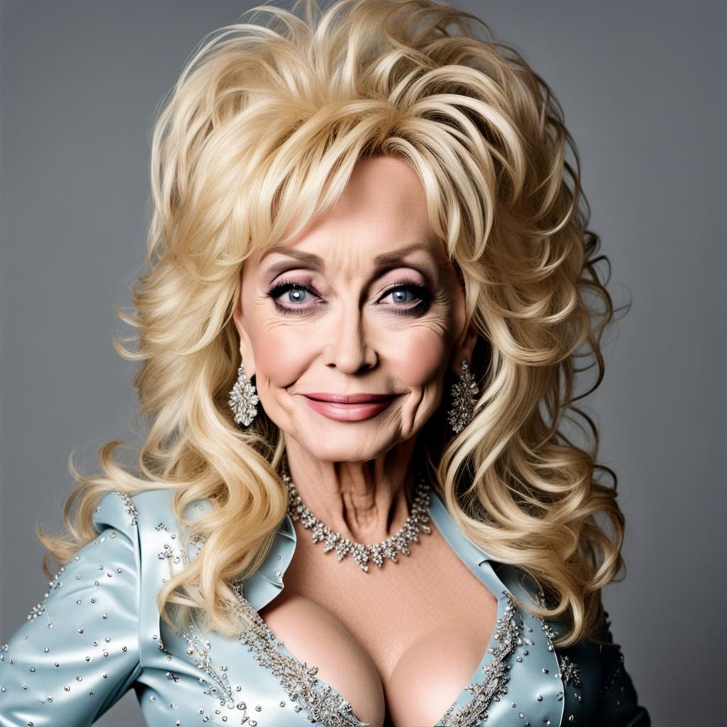 Dolly Parton Portrait in Pop Art Style
