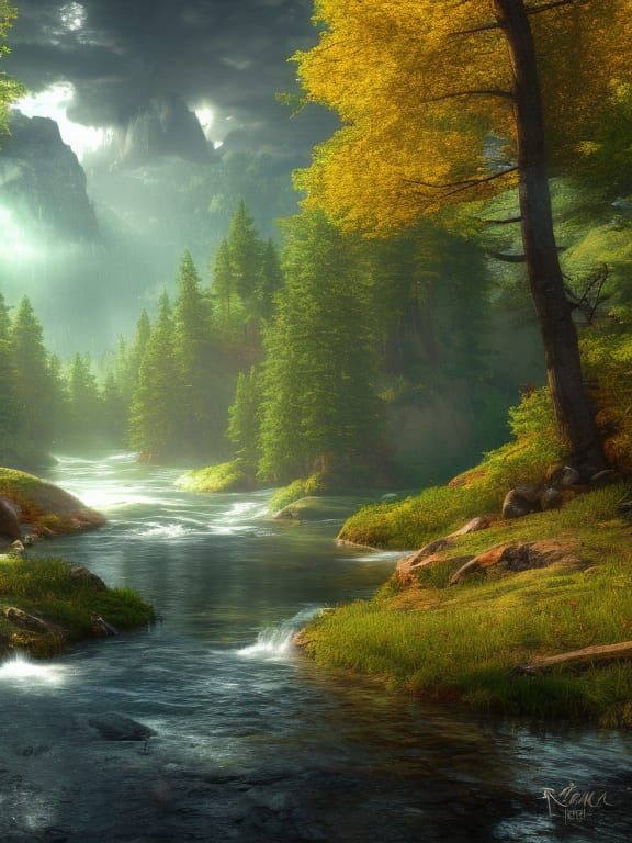 River Ina: Springtime Fantasy in Unreal Engine