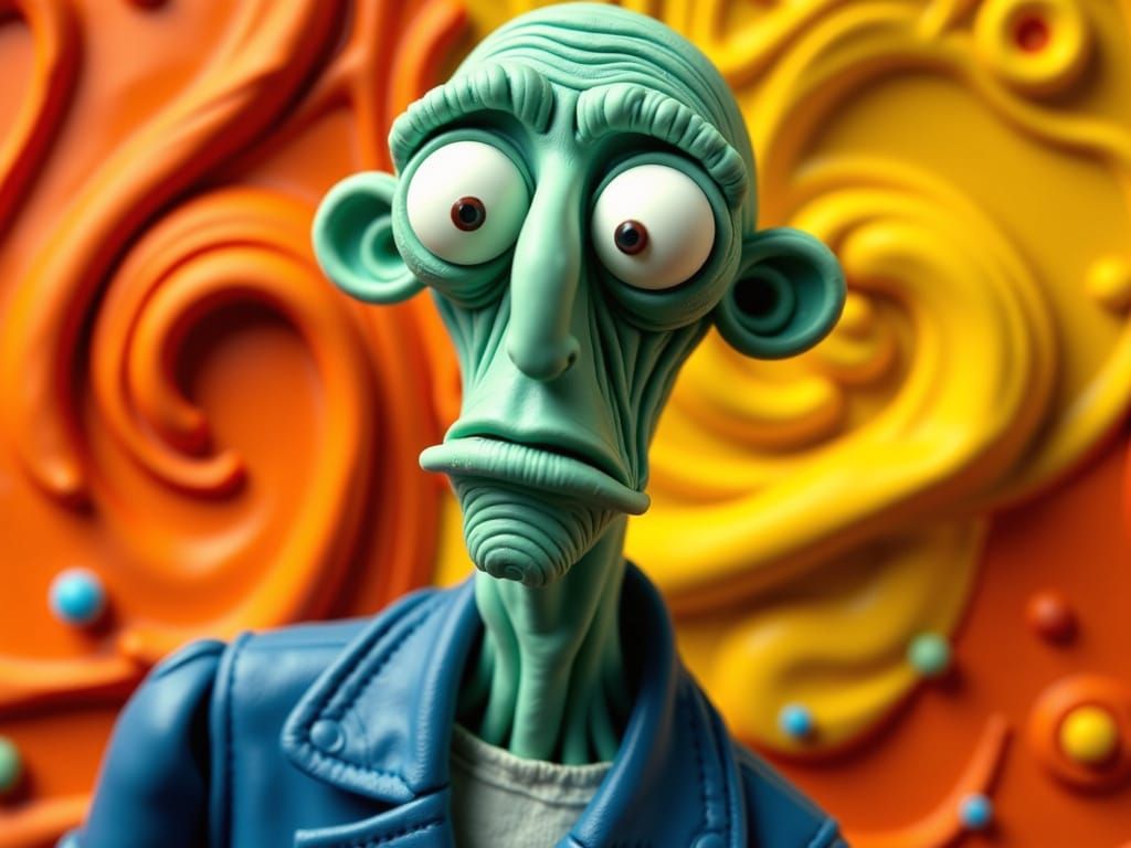 Claymation 'The Scream' in Stop-Motion Animation