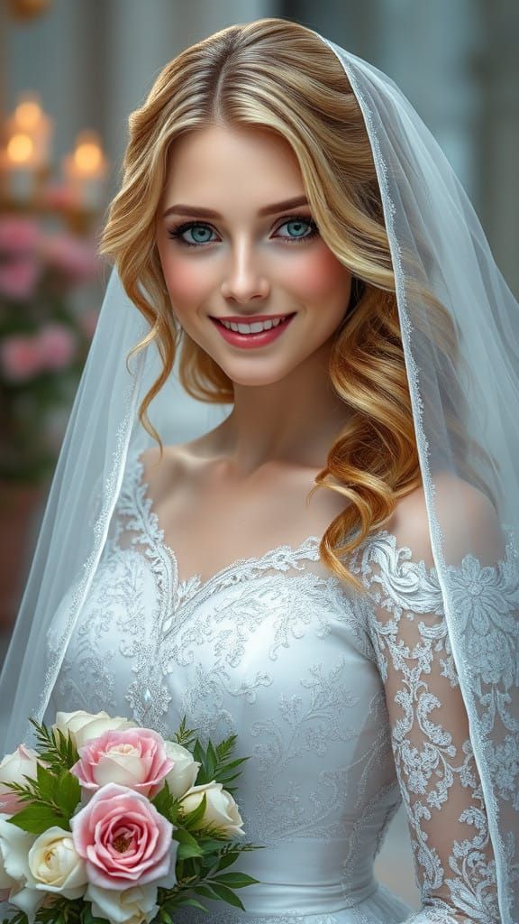 Ethereal Princess in Enchanted Garden