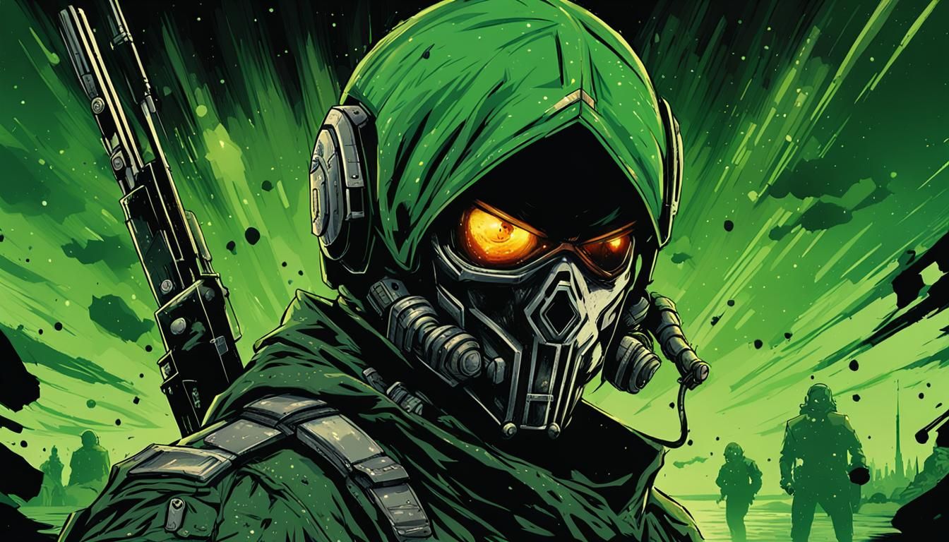 Sci-Fi Manga Rebel Leading the Bastille Assault