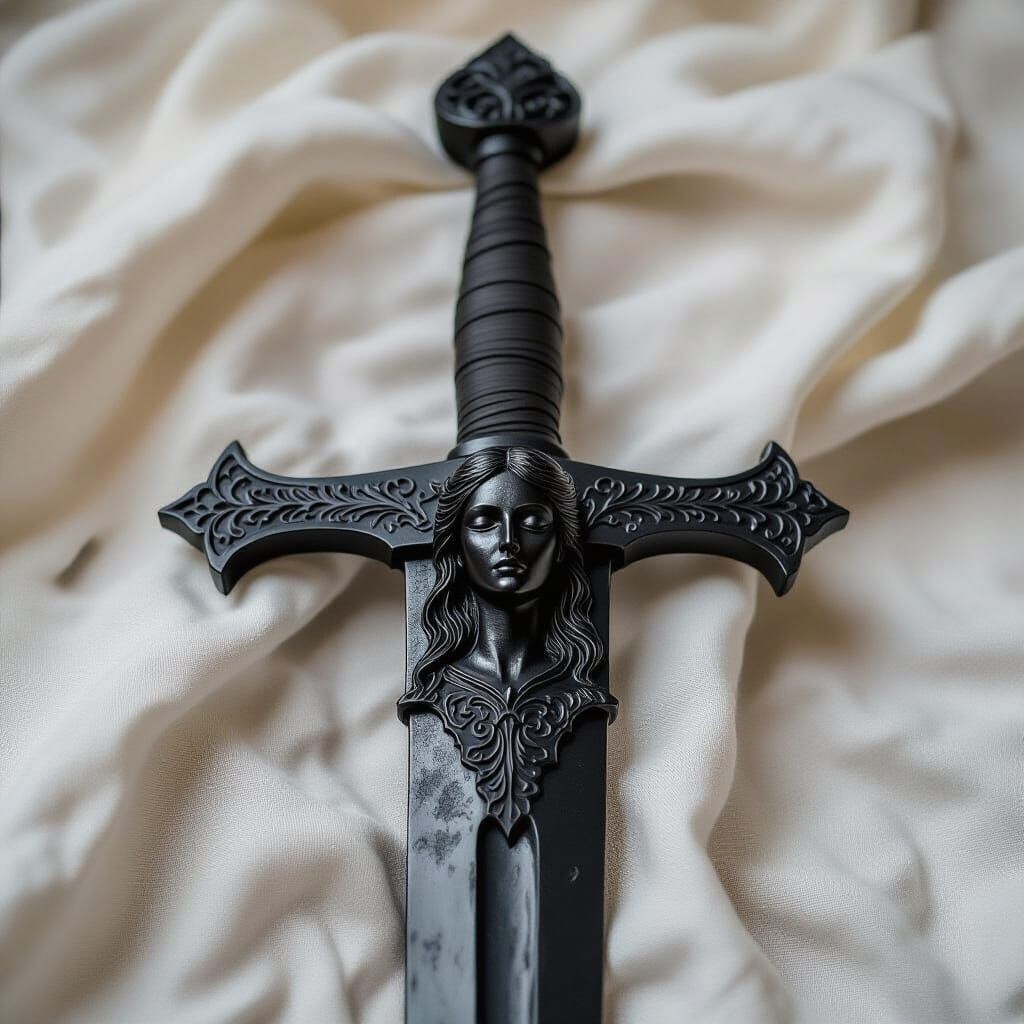 Gothic Longsword with Blind Justice Pommel