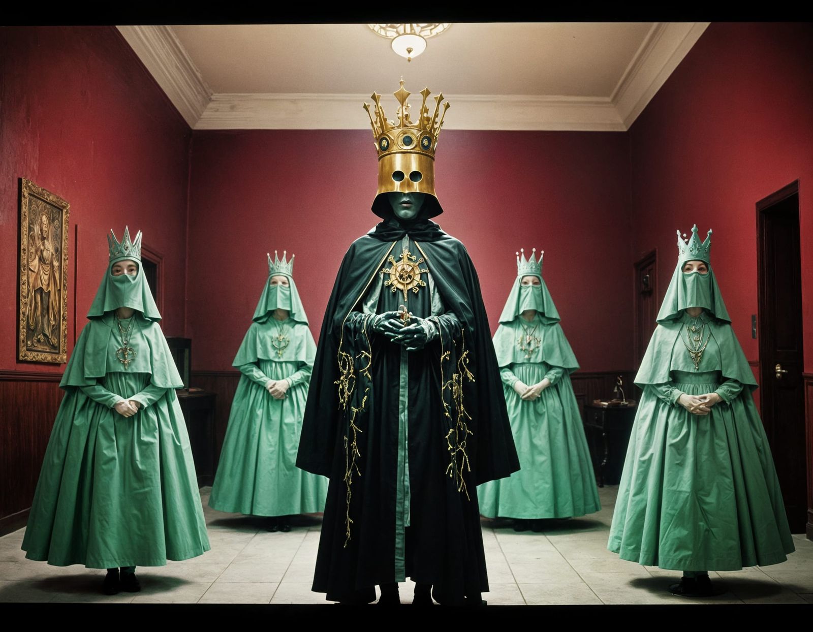 Eerie Liminal Metropolis with Occult Mascot: 90s Photography