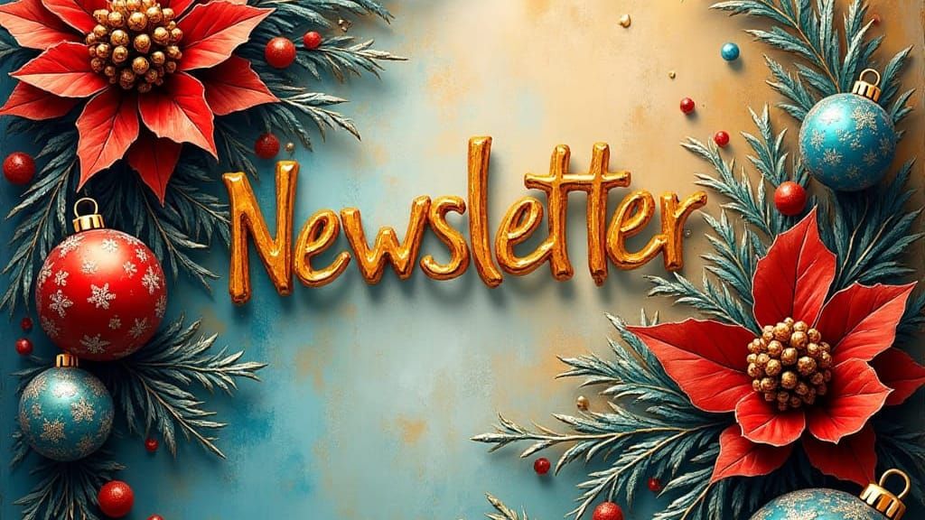 Christmas Newsletter in Expressionist Impasto Style