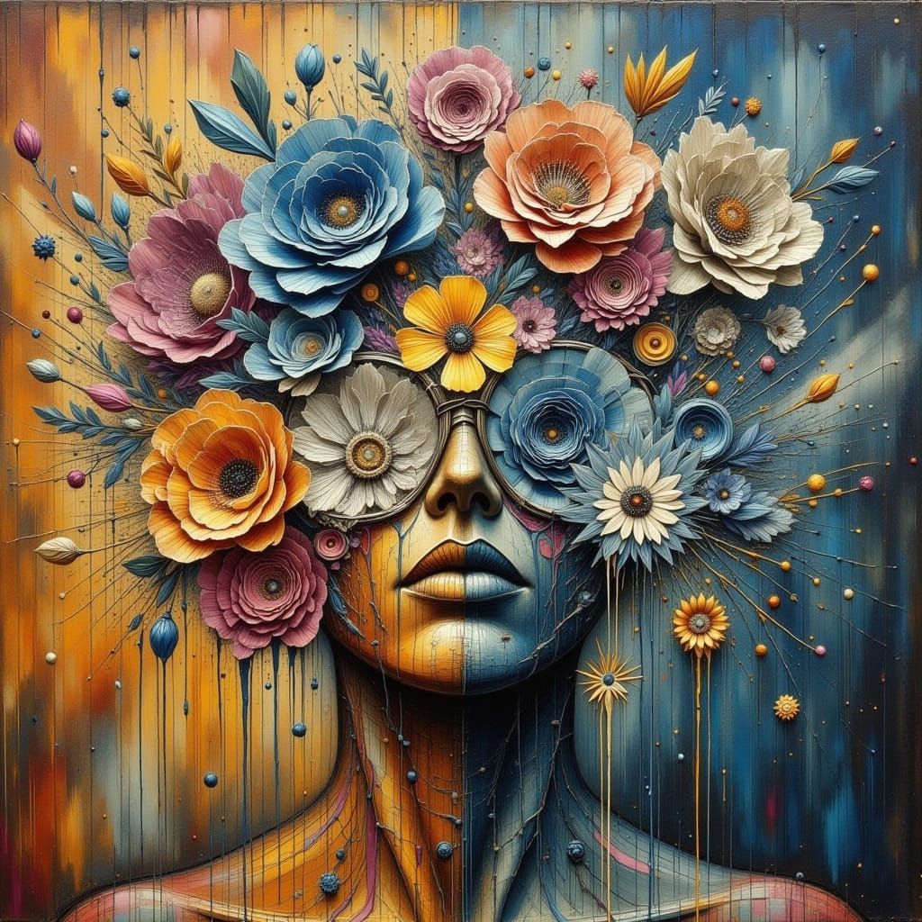 Love and Hate Abstract Art