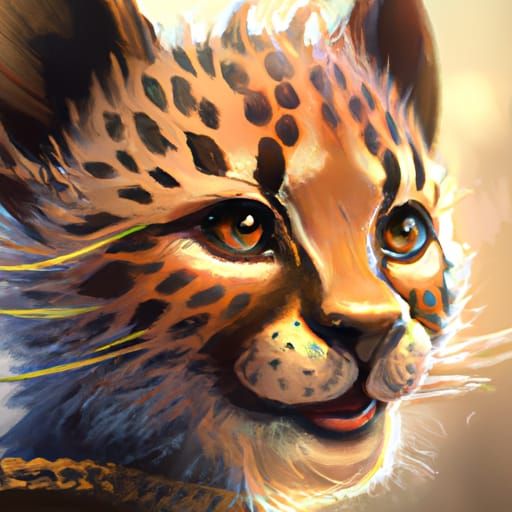 Detailed Portrait of Cute Animals in Art Nouveau Style