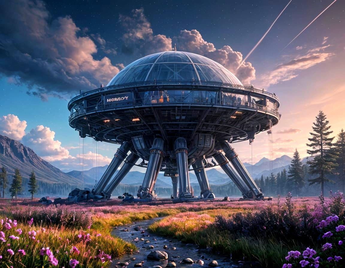 Ethereal Dreamscape in Sapphire, Amethyst, and Rose Hues