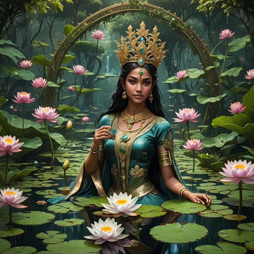 The Goddess of the Lake emerged to welcome you!