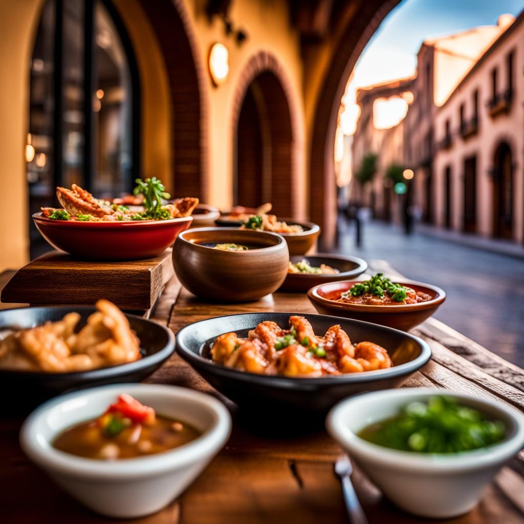 Authentic Spanish Tapas in Restaurant Setting