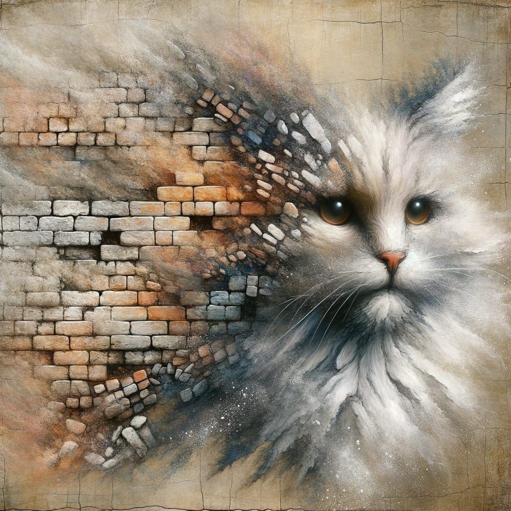 …and a cat emerges.