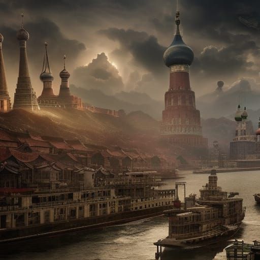 Dramatic Digital Painting of Potential World War III