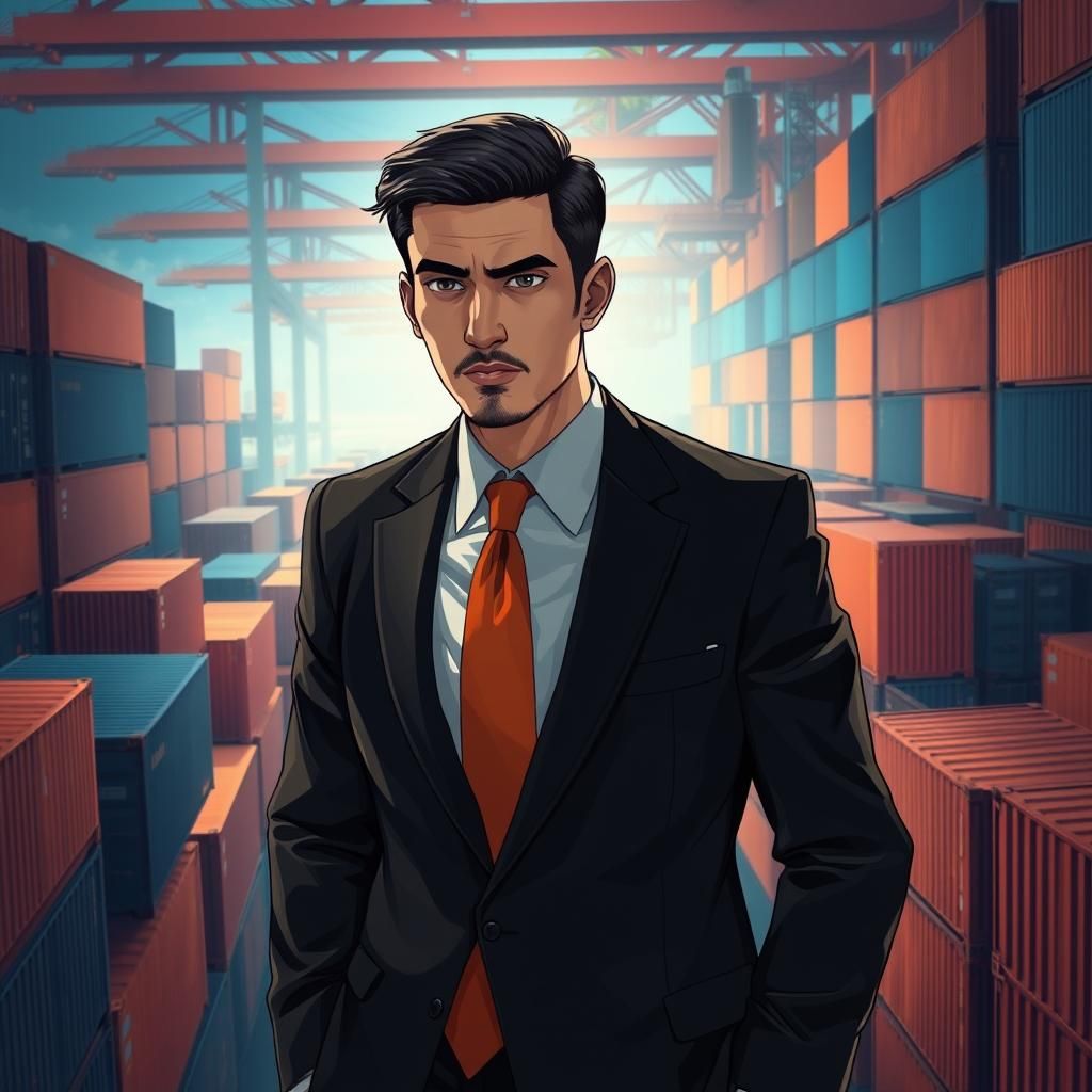 Iranian Man Searches Containers in Studio Trigger Anime Styl...