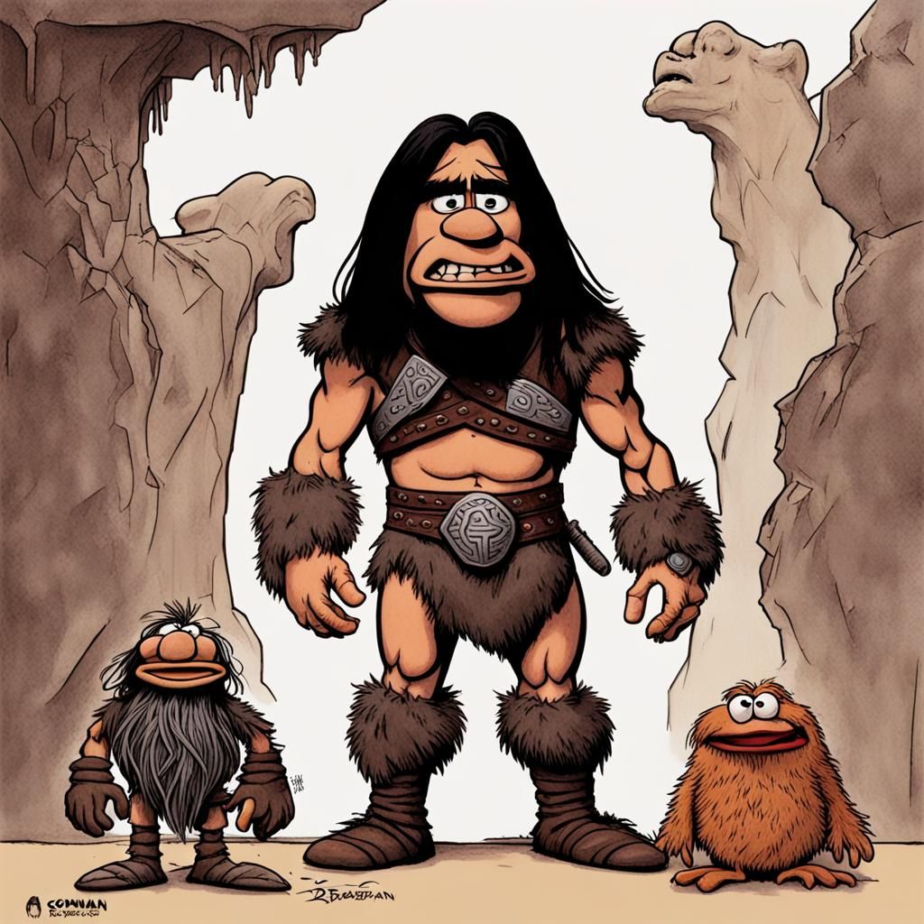 Conan the Barbarian as a Muppet Design