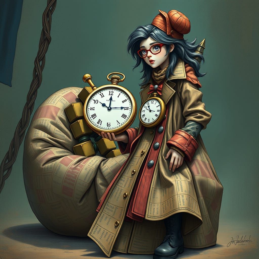 ChronoShell and Kevin: A Surreal Digital Dreamscape