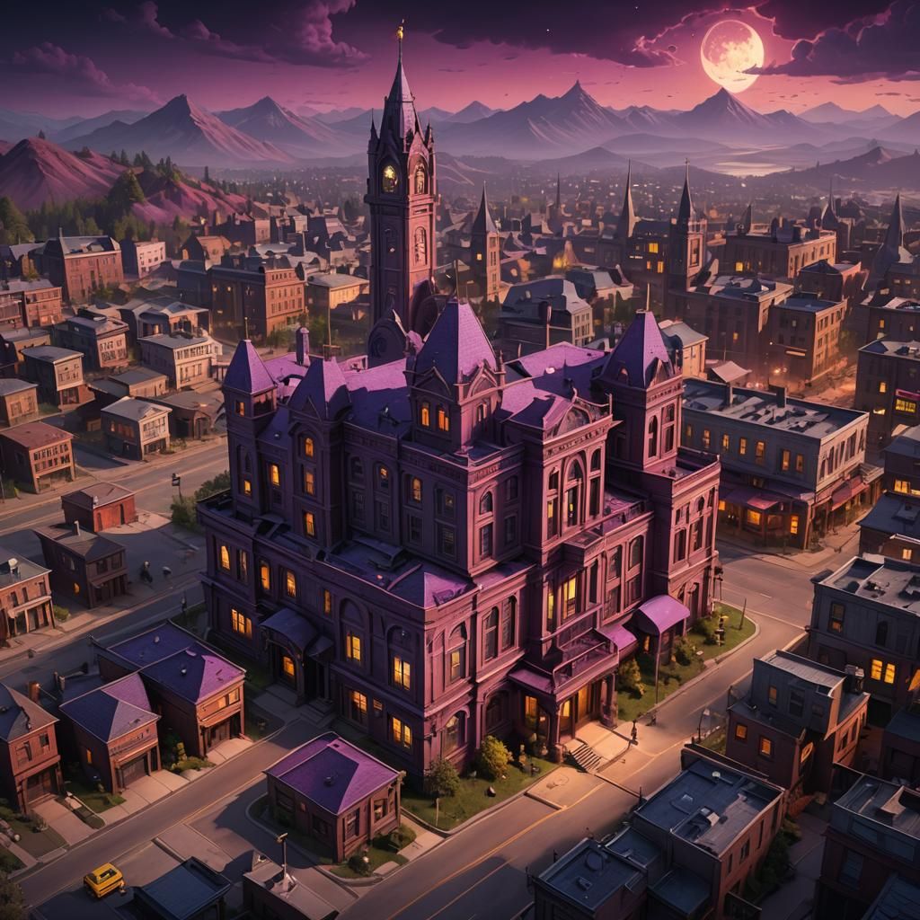 Welcome to Night Vale: Detailed Fantasy Matte Painting