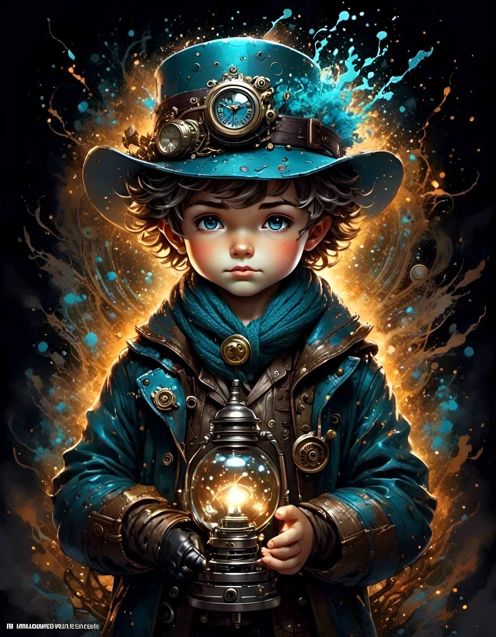 Leather Glove with Ornamental Enhancements