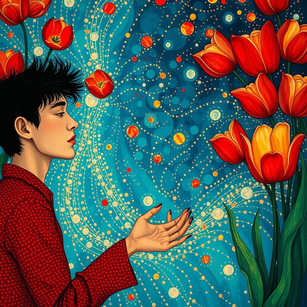 Ethereal Dreamscapes in Liquid Opal Style