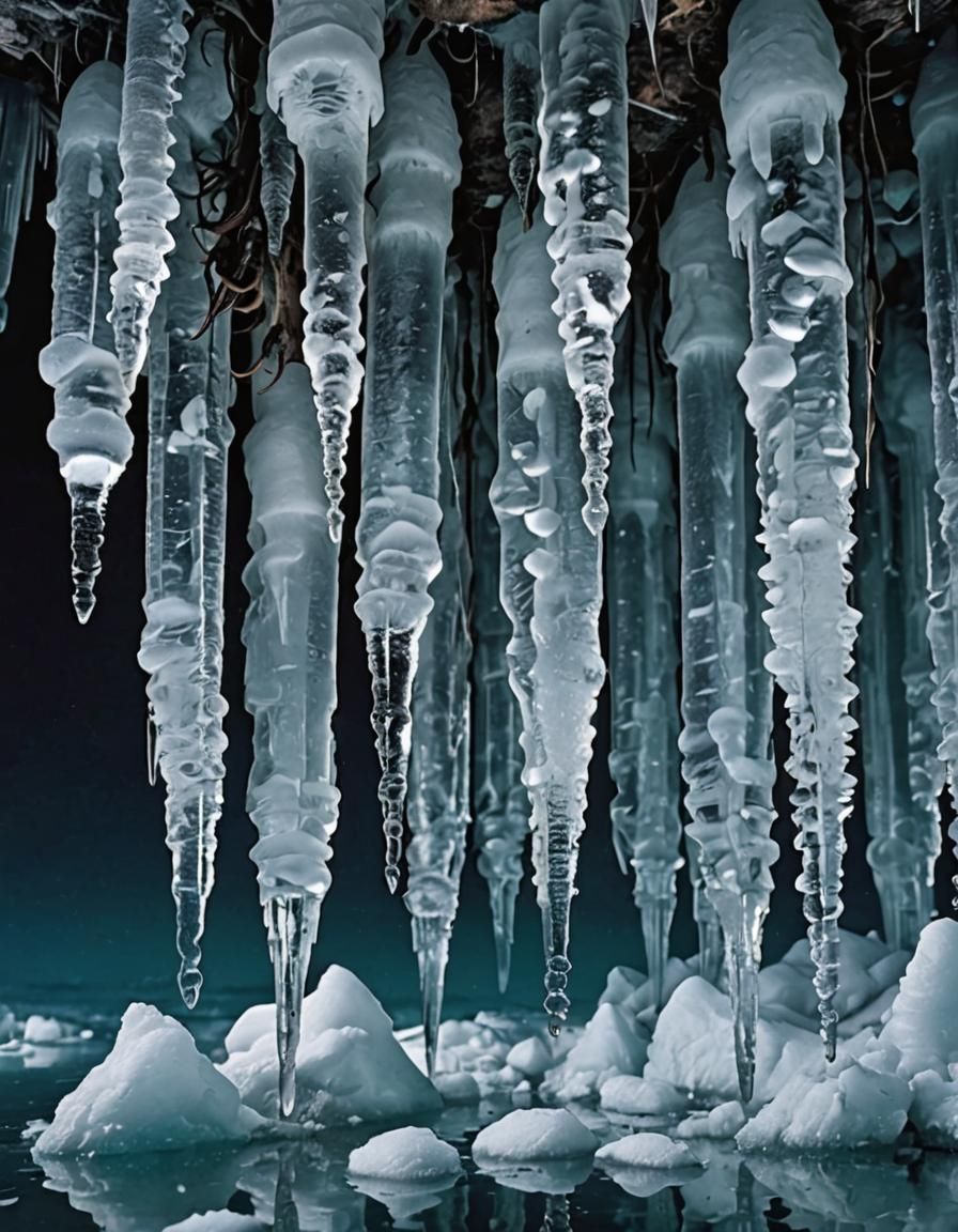 Ice Stalactites
