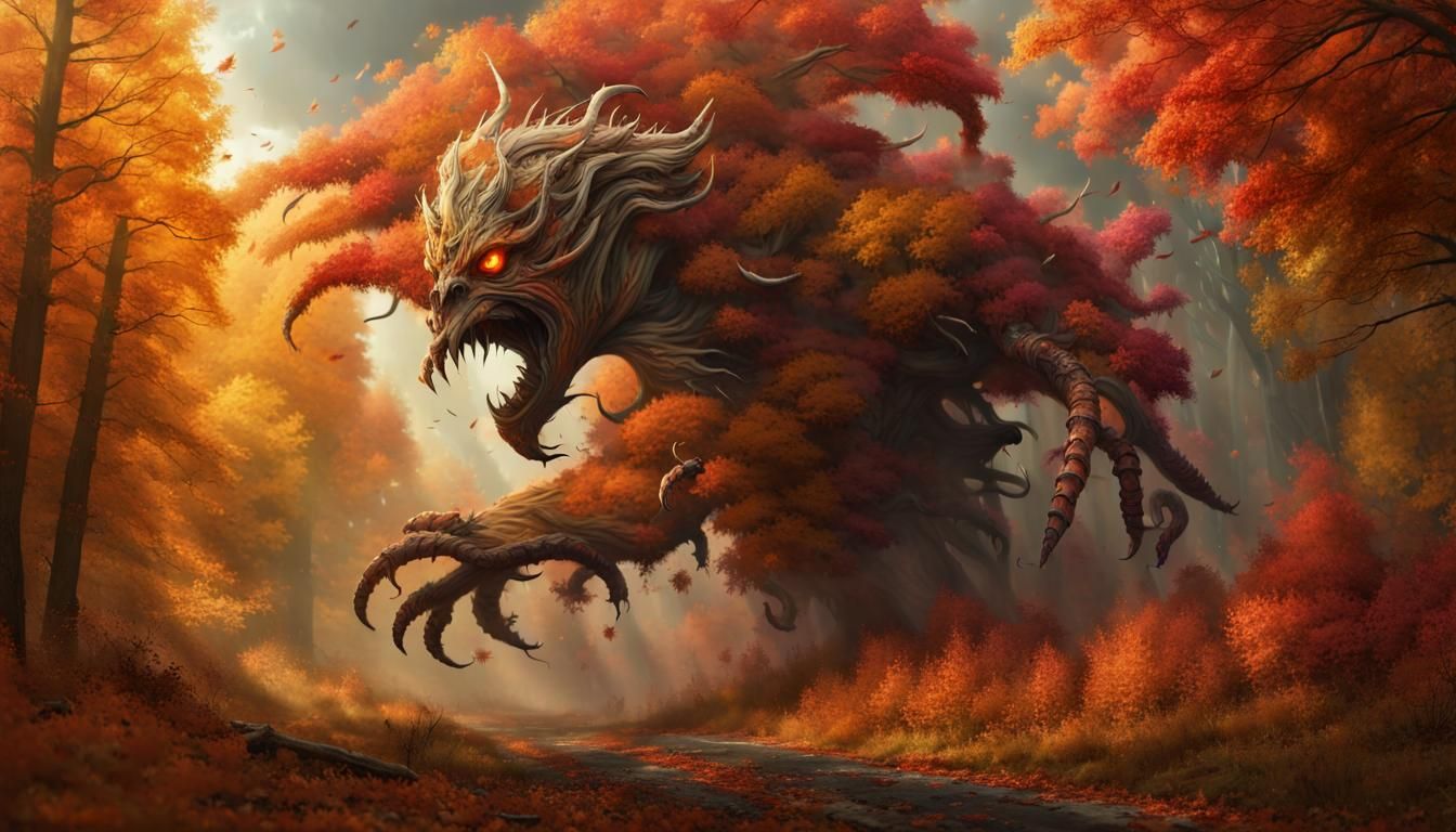 Autumn Wind Monster Rips Through Forest