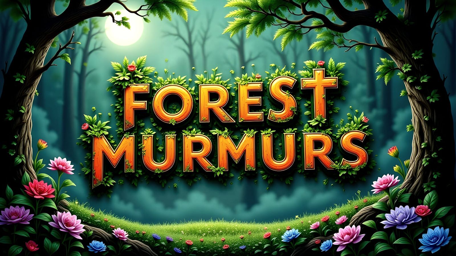Forest Murmurs Text Illustration Nature's Finest