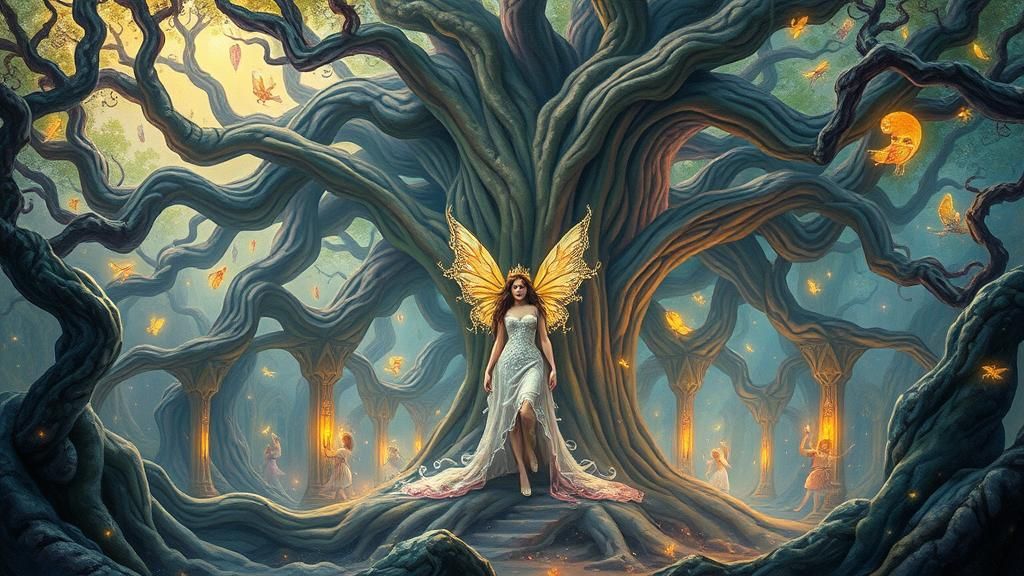 Fairy Queen's Masquerade Ball in a Tree Cathedral