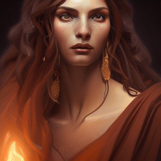 Detailed Digital Painting of Mary Magdalene