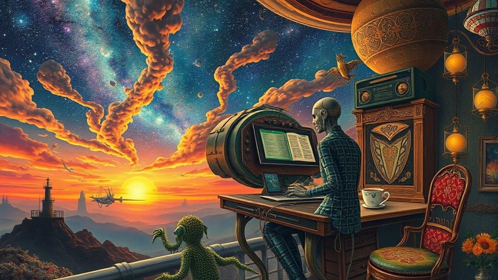 Psychedelic Galaxy Cafe: A Maximalist Utopia