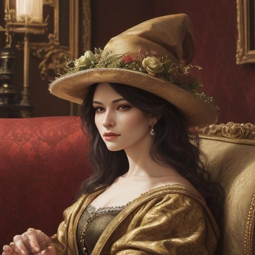 Hedgehog in Lavish Hat: Baroque Still Life