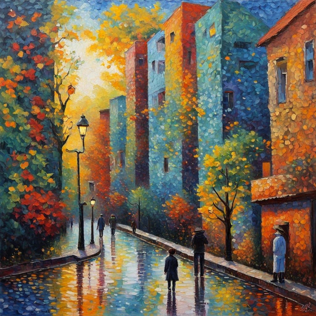 Concrete Thoughts in Neo-Impressionist Expressionism