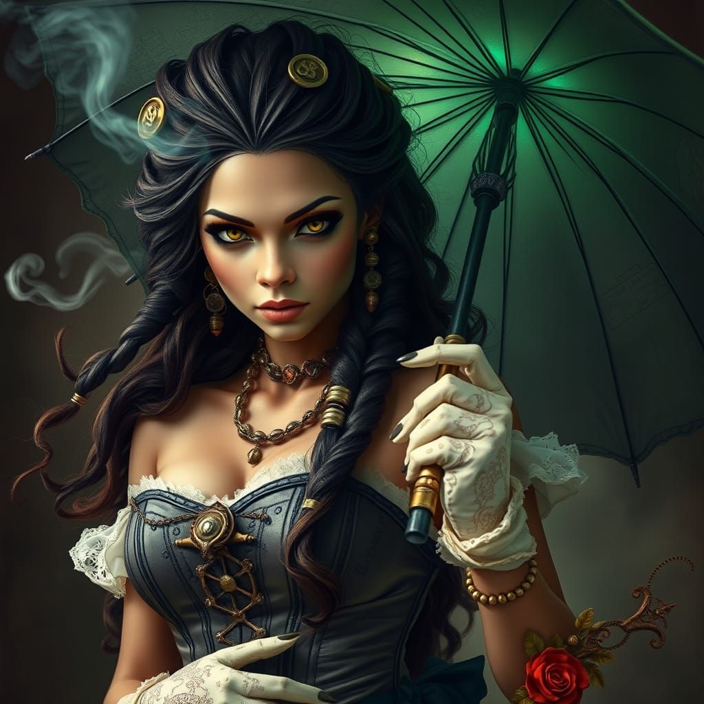 Enchantress of the Bayou: Voodoo Steampunk Siren