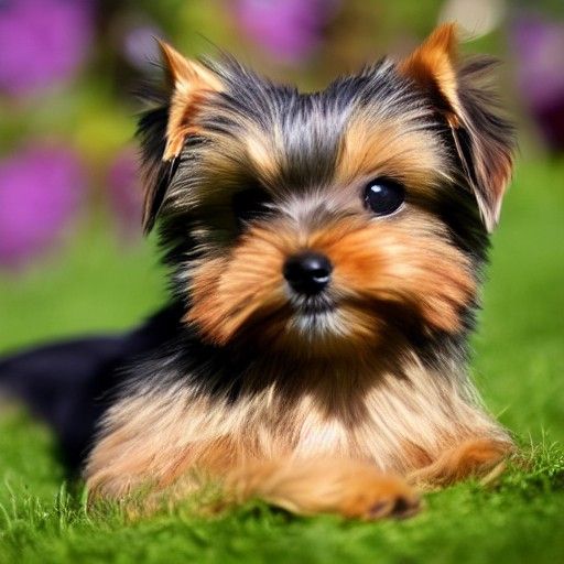 Soft Focus Portrait of a Yorkshire Terrier Puppy