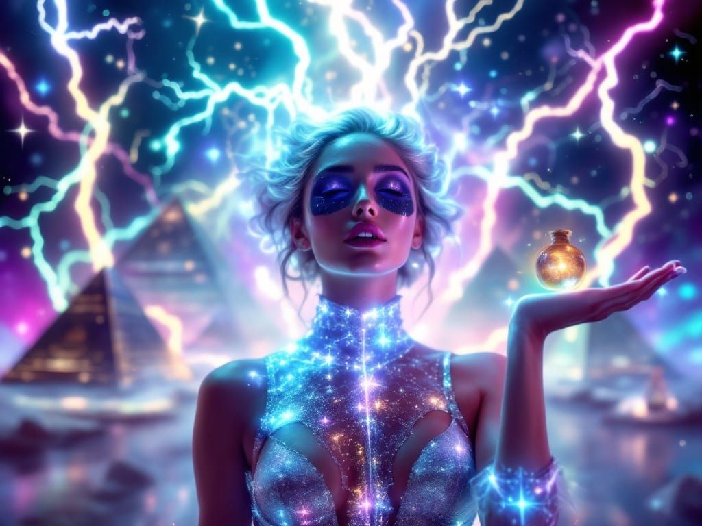 Glamorous Spell-Diva Radiates Youthful Elegance in Enchanted...