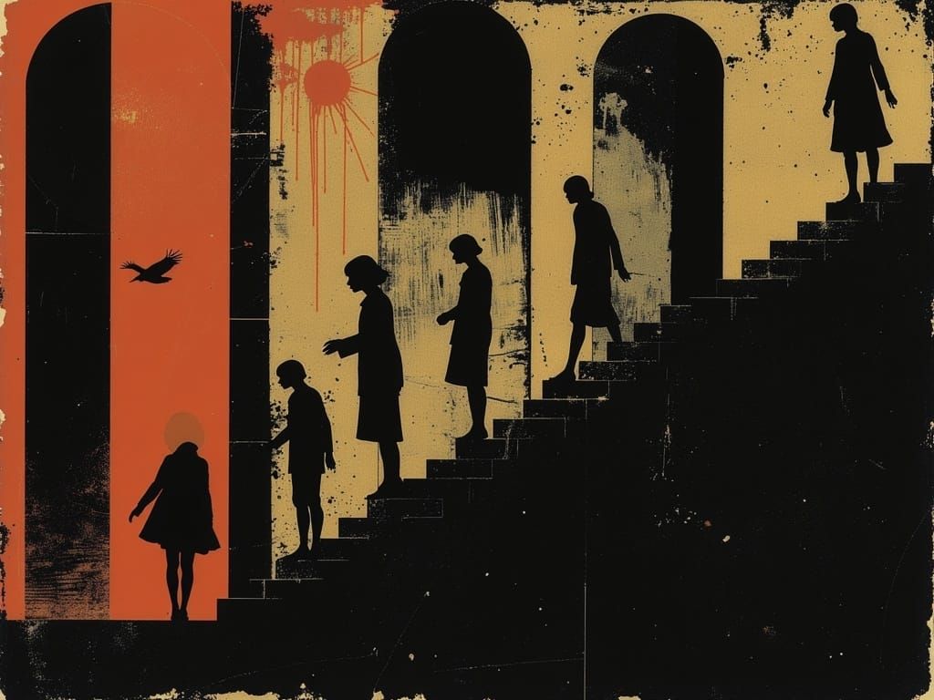 Dystopian Robot City: Stairway to Nowhere