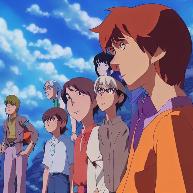 Scooby Doo in Ghibli Anime Style