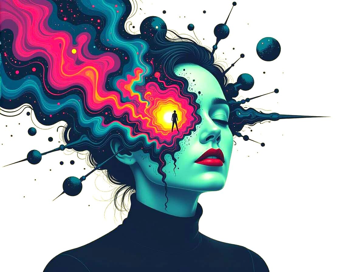 Macabre Cronenberg Body Horror in Surreal Cosmic Illustratio...