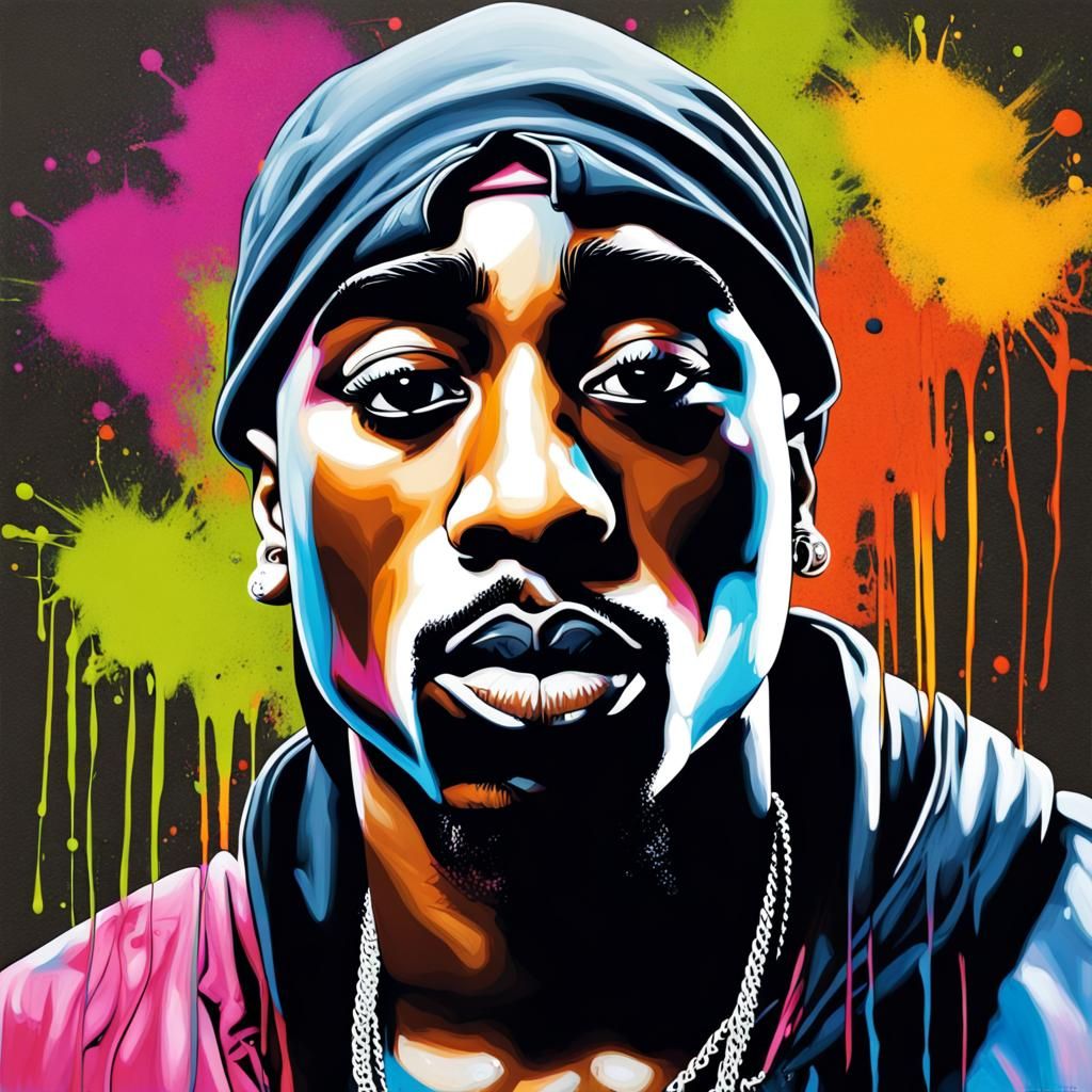 Graffiti Art of Tupac, Biggie, and Eazy-E