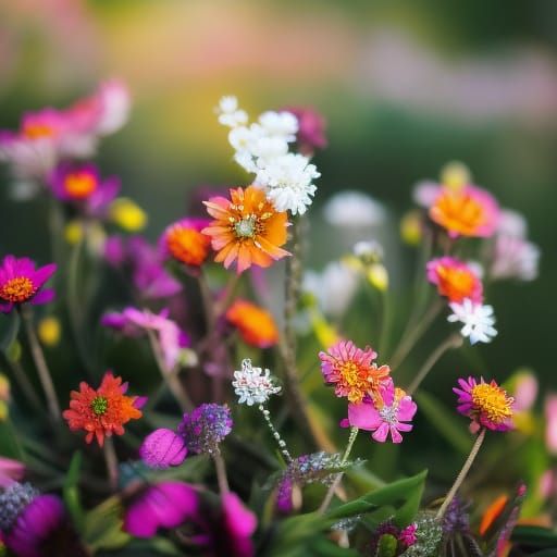 Crystallized Colorful Flowers in Professional Photography