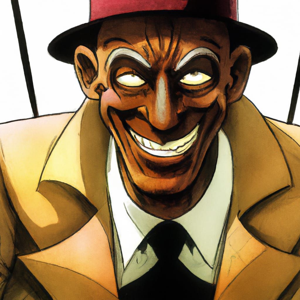 Candyman in Japanese Horror Manga Style