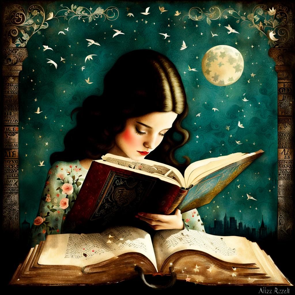 Surreal Alphabet Art Inspired by Reading