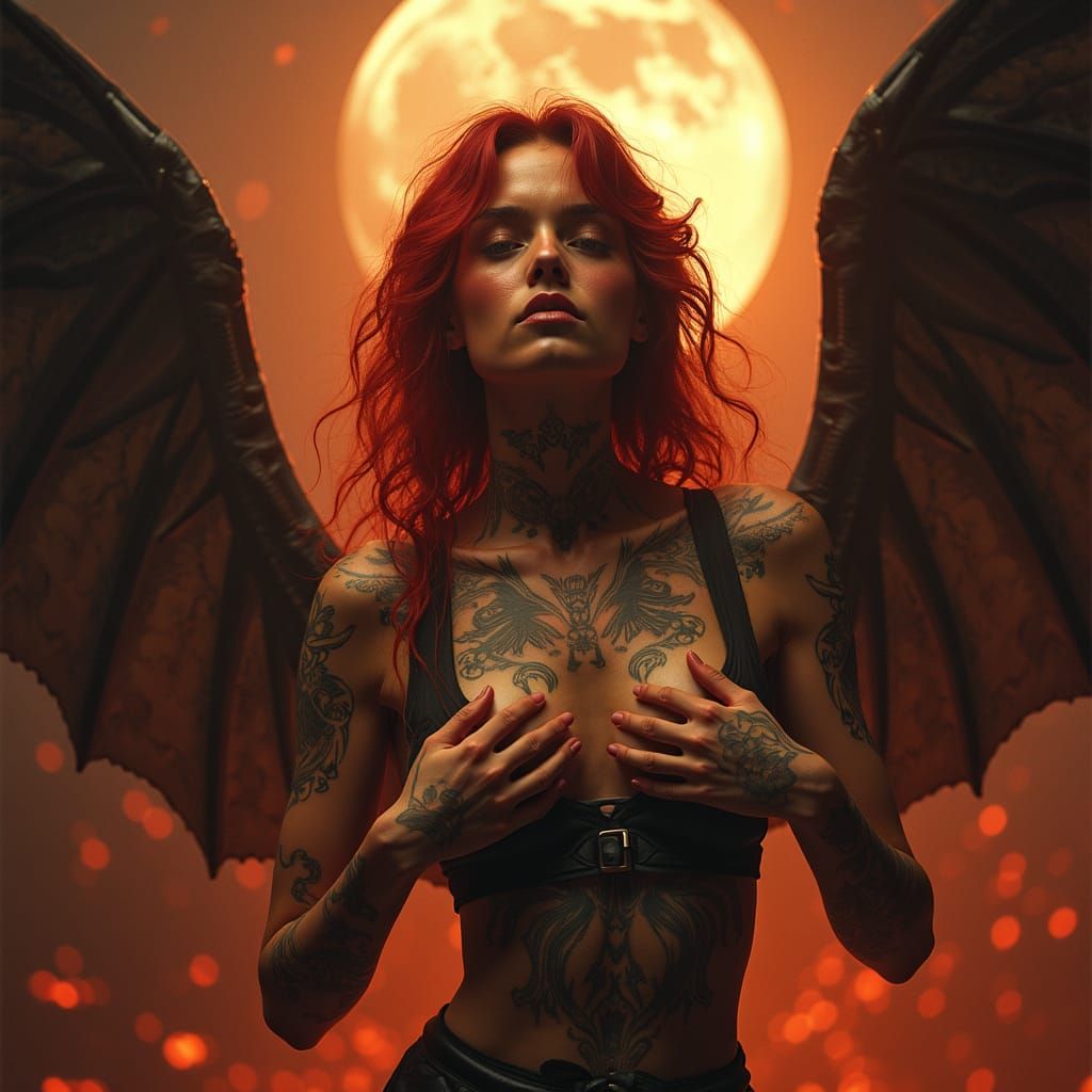 Lilith: Mythological Woman in Hybrid Style