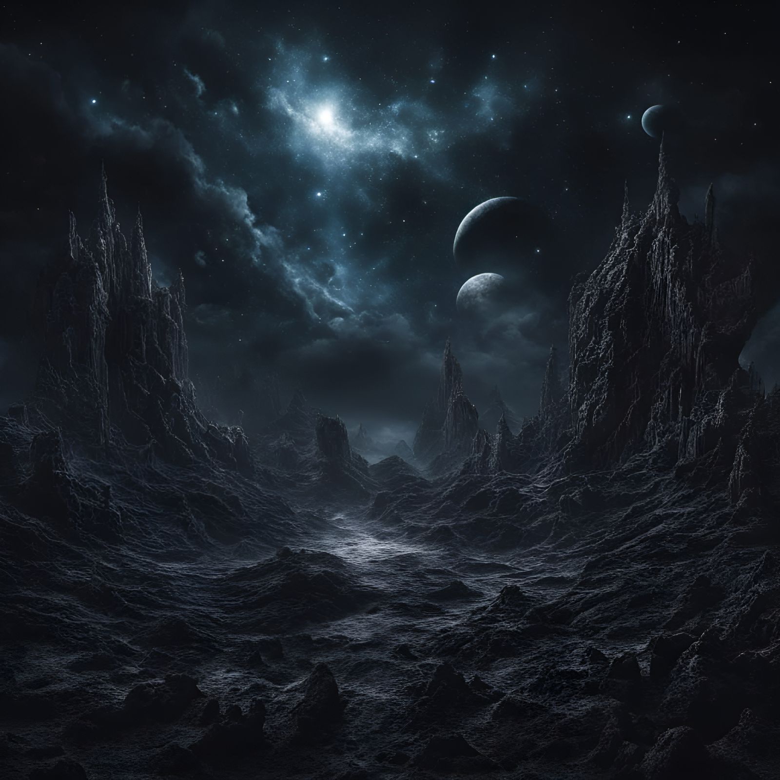 Mystic Realms in Dark Space Universe: 8K Resolution