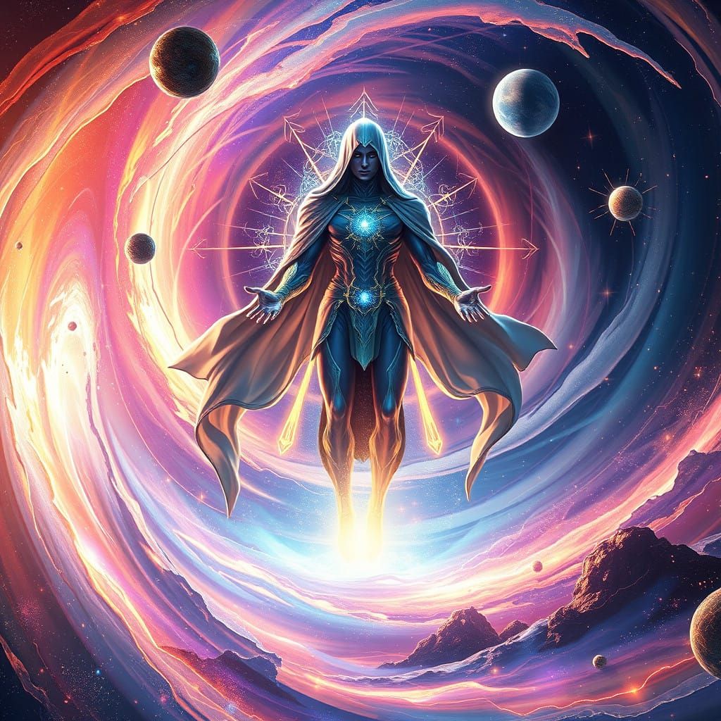 Astral Guardian Emerges from the Cosmos