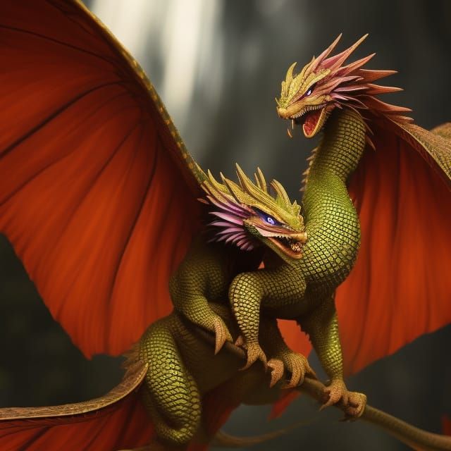 Fantasycore Twin dragons