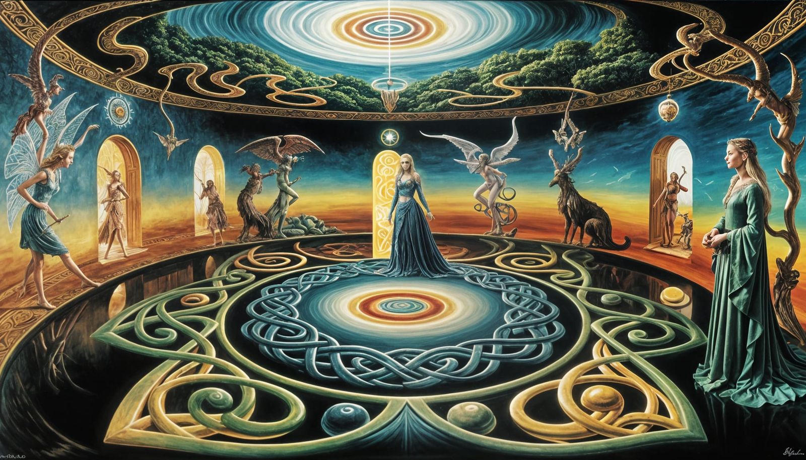 Celtic Fairies Welcome Gods into Magical Halls