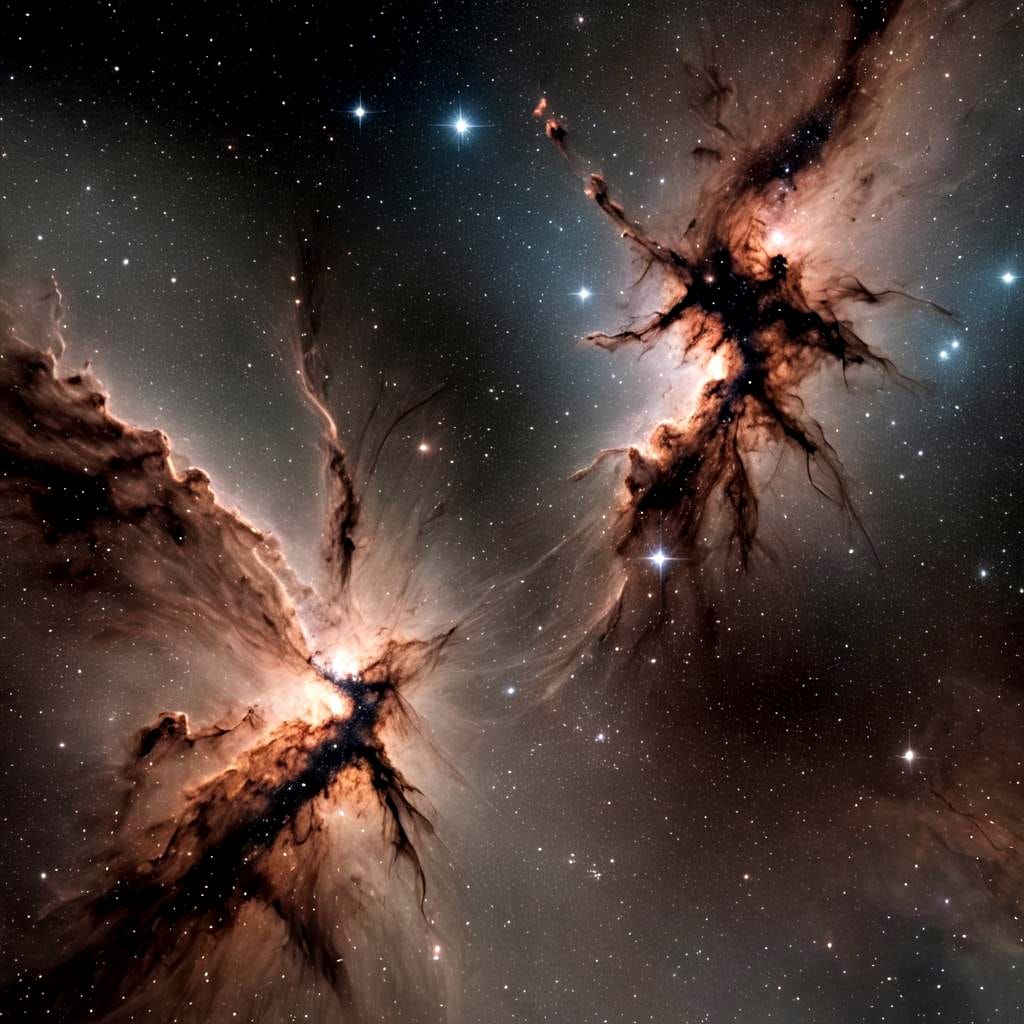 Nebula and Starry Sky in Deep Space