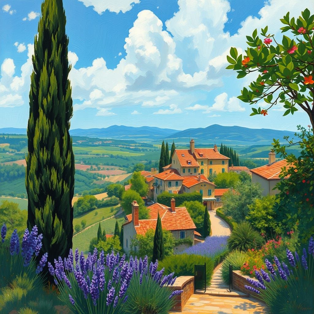A Dreamy Provençal Village in Soft Focus
