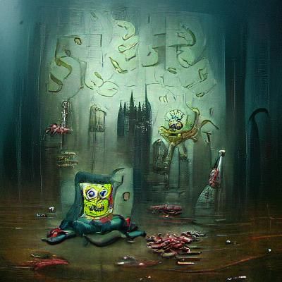 Spongebob Squarepants Files for Bankruptcy: Sinister Art
