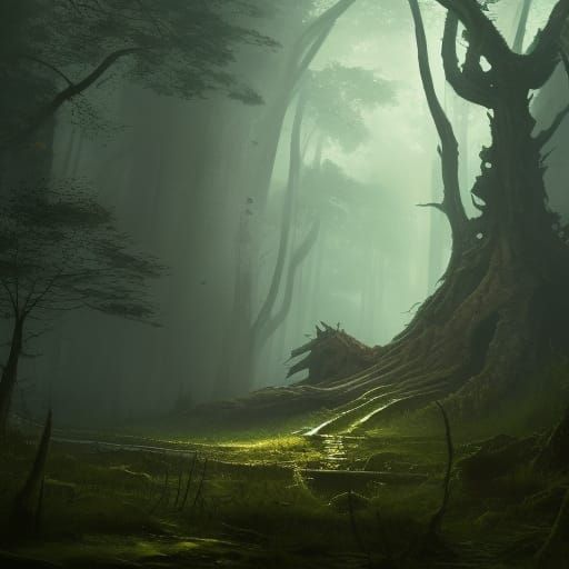 Dark Forest Monster Concept Art